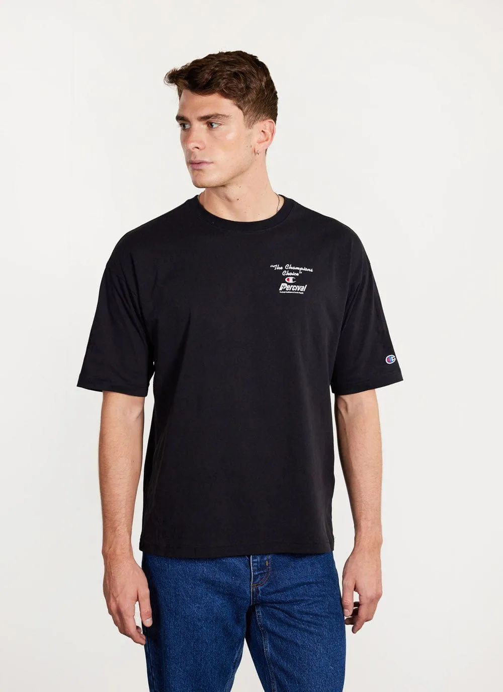 Trophy Oversized T Shirt | Champion and Percival | Black sold by Percival product image thumbnail 3