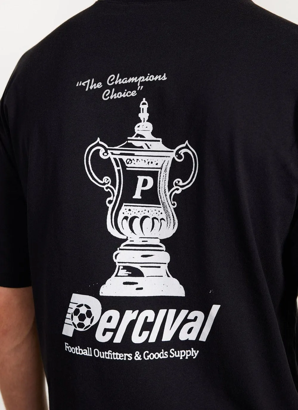 Trophy Oversized T Shirt | Champion and Percival | Black sold by Percival product image thumbnail 4