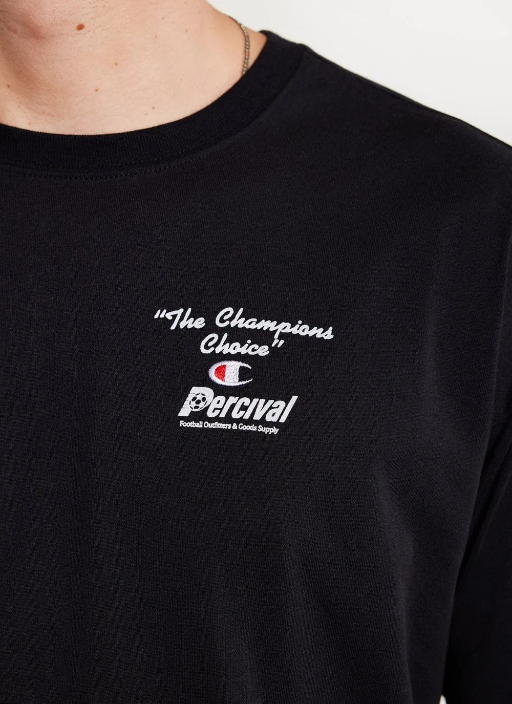 Trophy Oversized T Shirt | Champion and Percival | Black sold by Percival