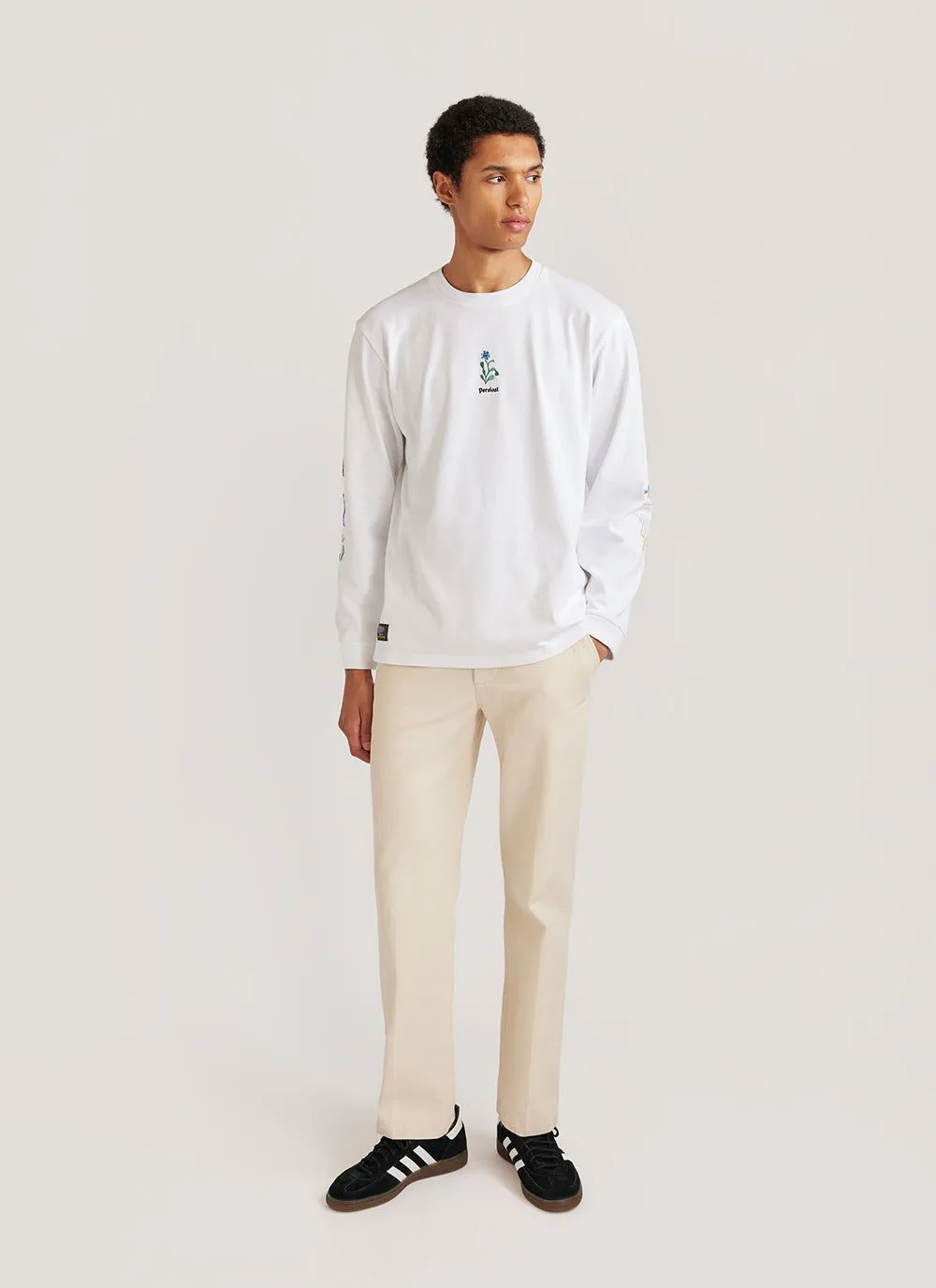 Wildflower Long Sleeve T Shirt | Percival x Sophy Hollington | White sold by Percival product image thumbnail 5