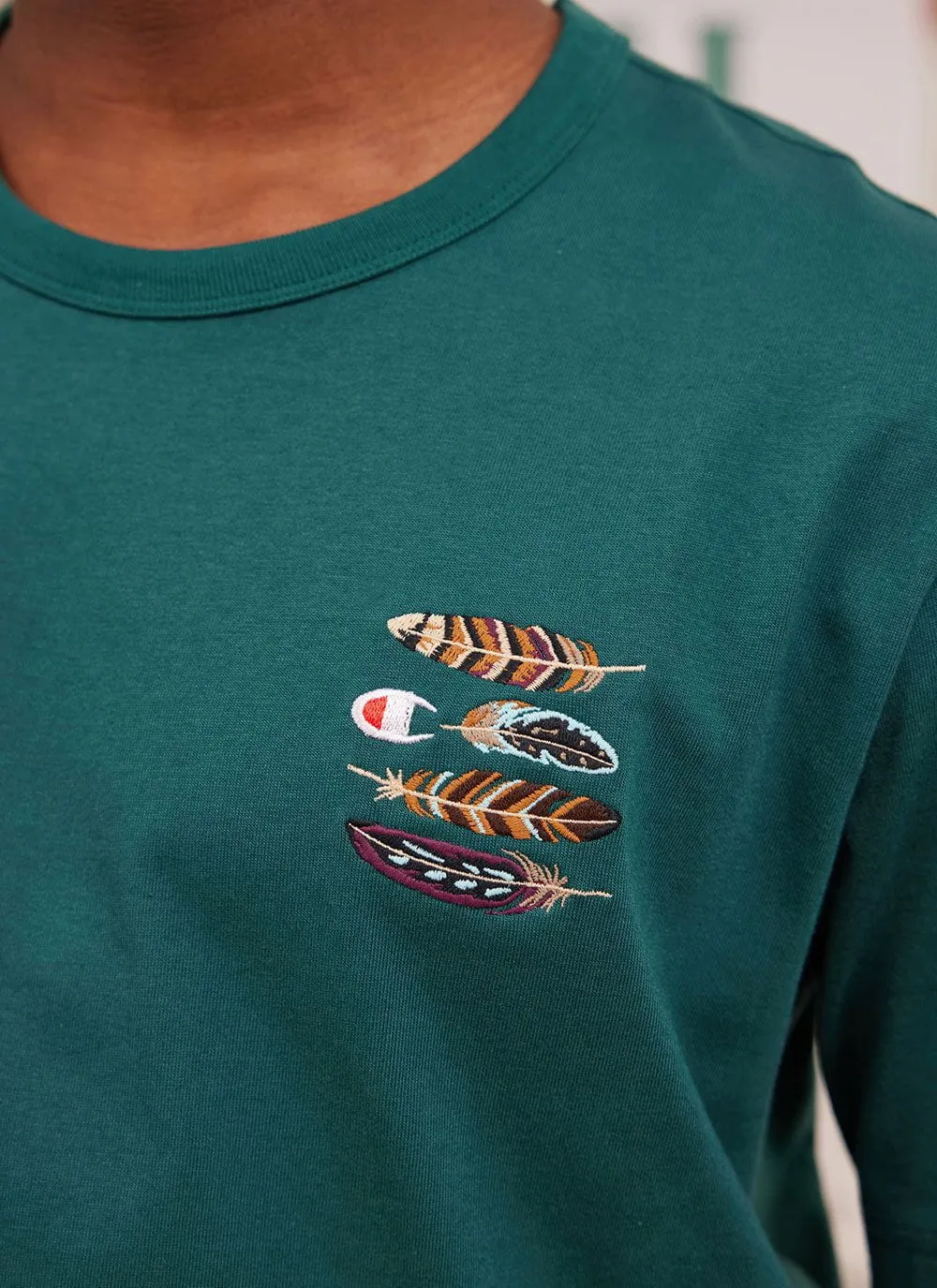 Feathers T Shirt | Champion and Percival | Forest sold by Percival