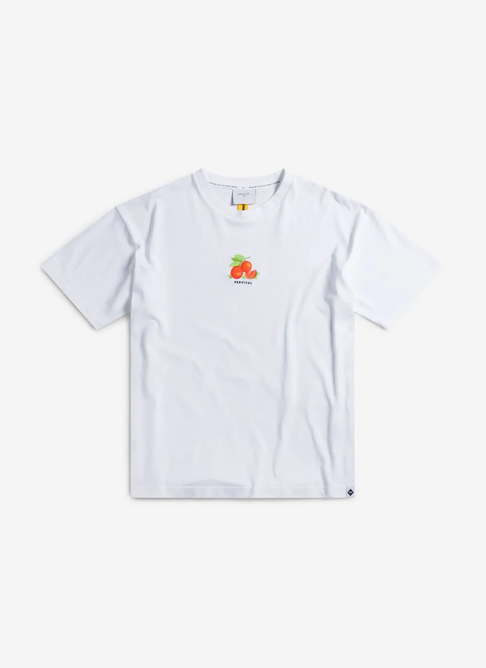 Citrus Oversized T Shirt | Embroidered Organic Cotton | White sold by Percival product image thumbnail 4