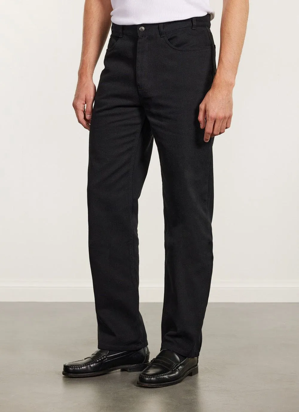 5 Pocket Twill Trousers | Black sold by Percival product image thumbnail 2