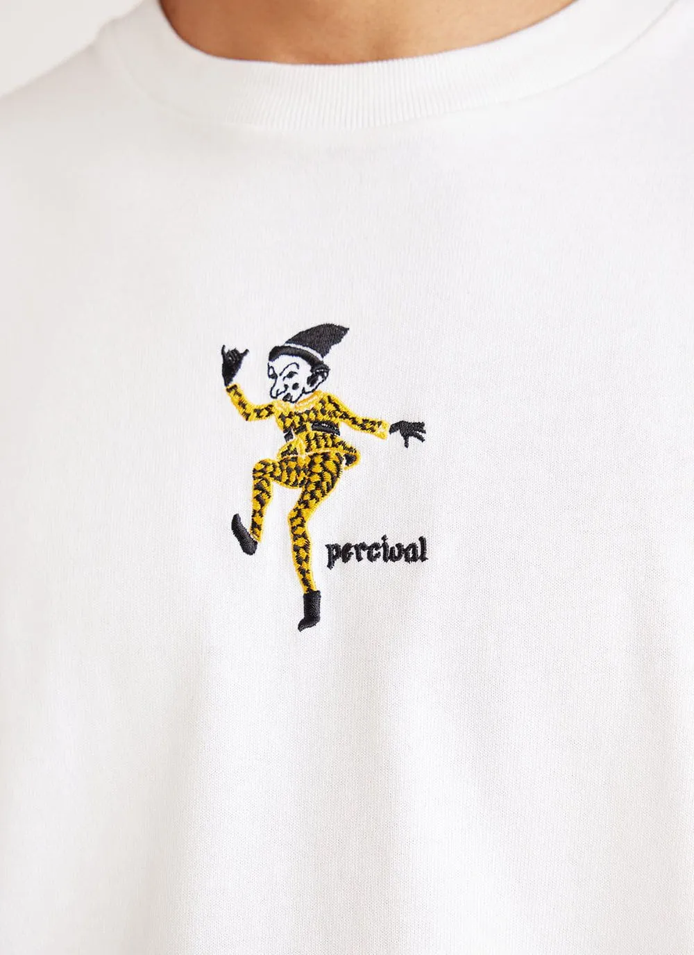 Rumplestiltskin Oversized T Shirt | Embroidered Organic Cotton | White sold by Percival product image thumbnail 3