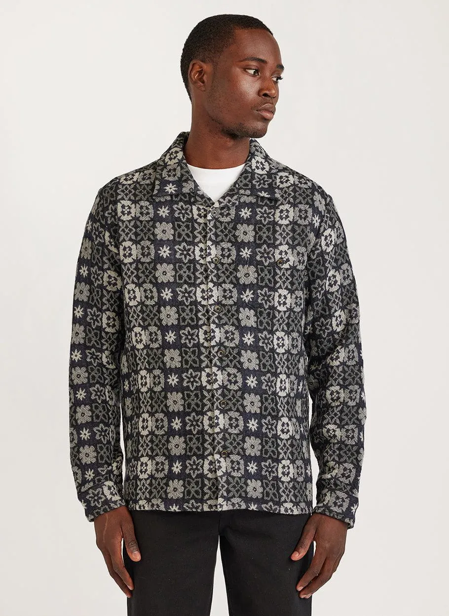 Ashdown Wildflower Shirt | Wool | Black Multi sold by Percival product image thumbnail 4