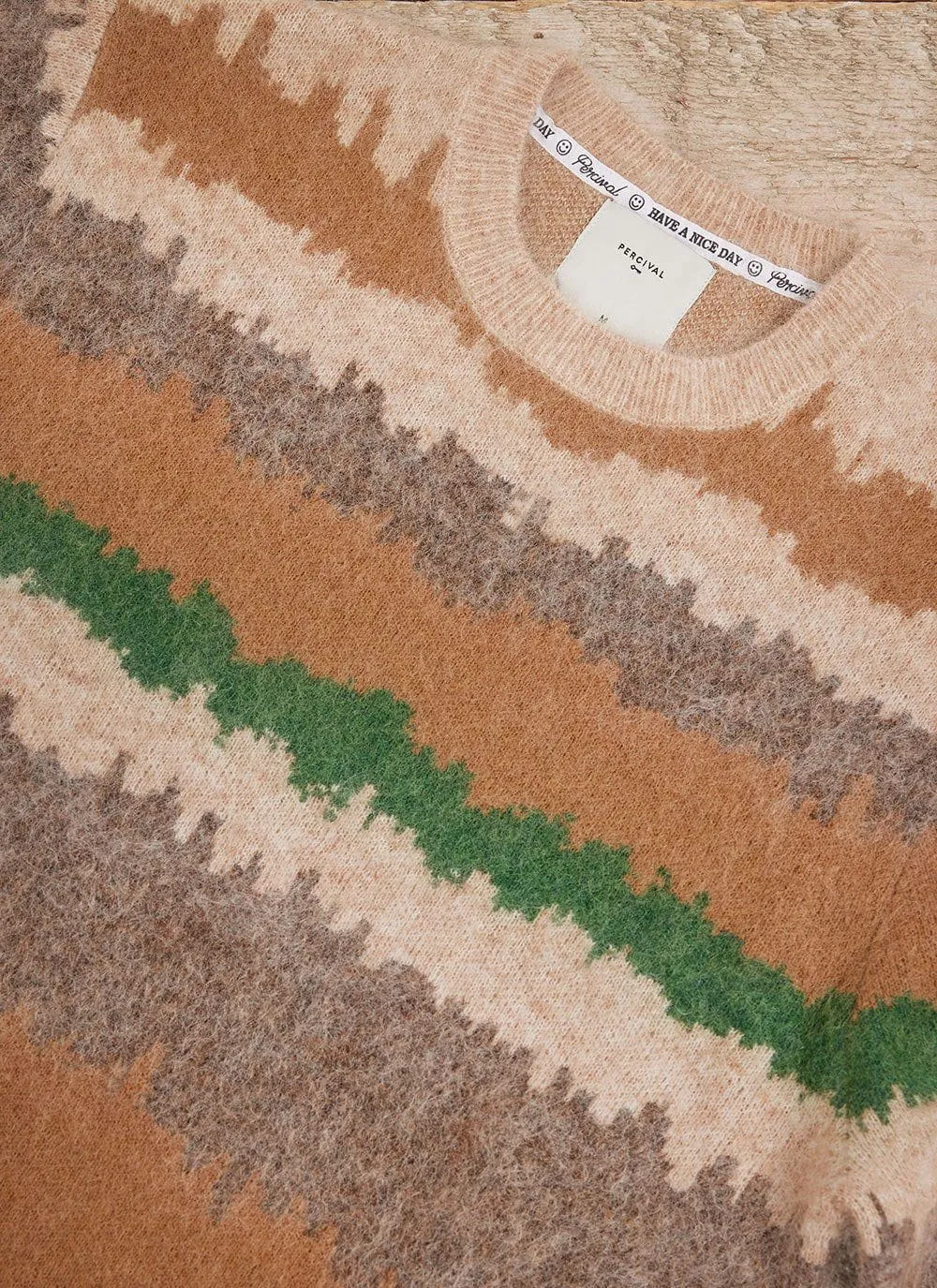 Showa Stripe Crew Neck | Mohair | Multi sold by Percival product image thumbnail 4