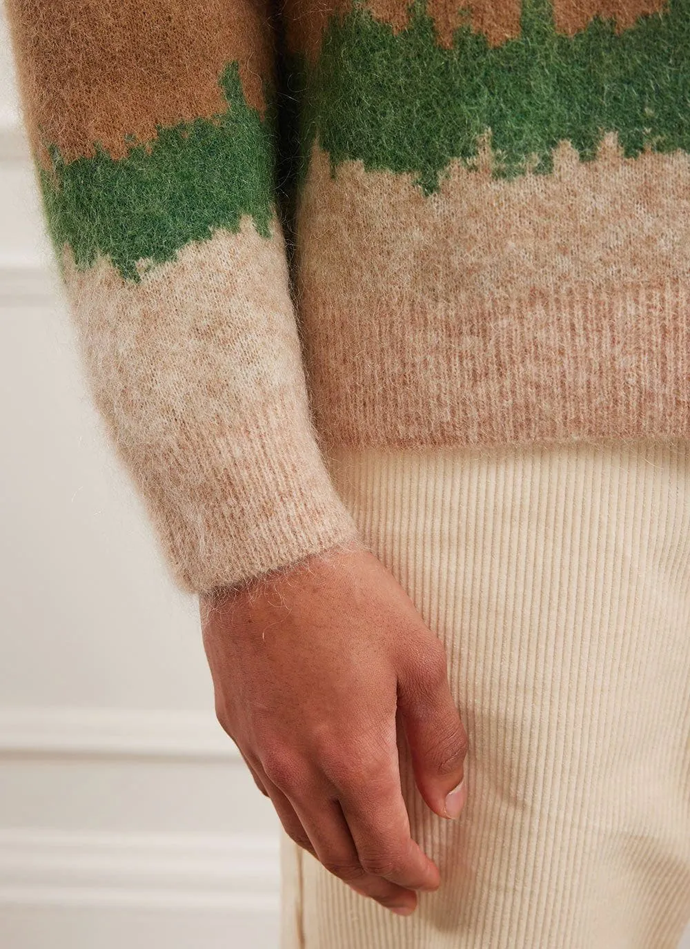Showa Stripe Crew Neck | Mohair | Multi sold by Percival product image thumbnail 2