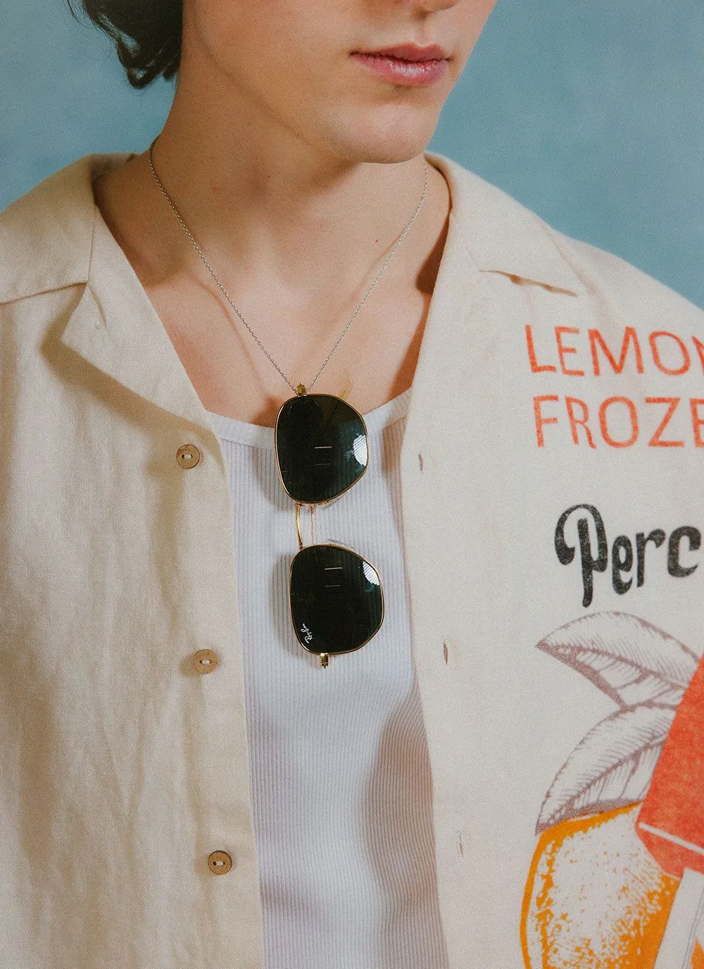 Lemon Kreme Cuban Shirt | Linen | Stone sold by Percival product image thumbnail 4