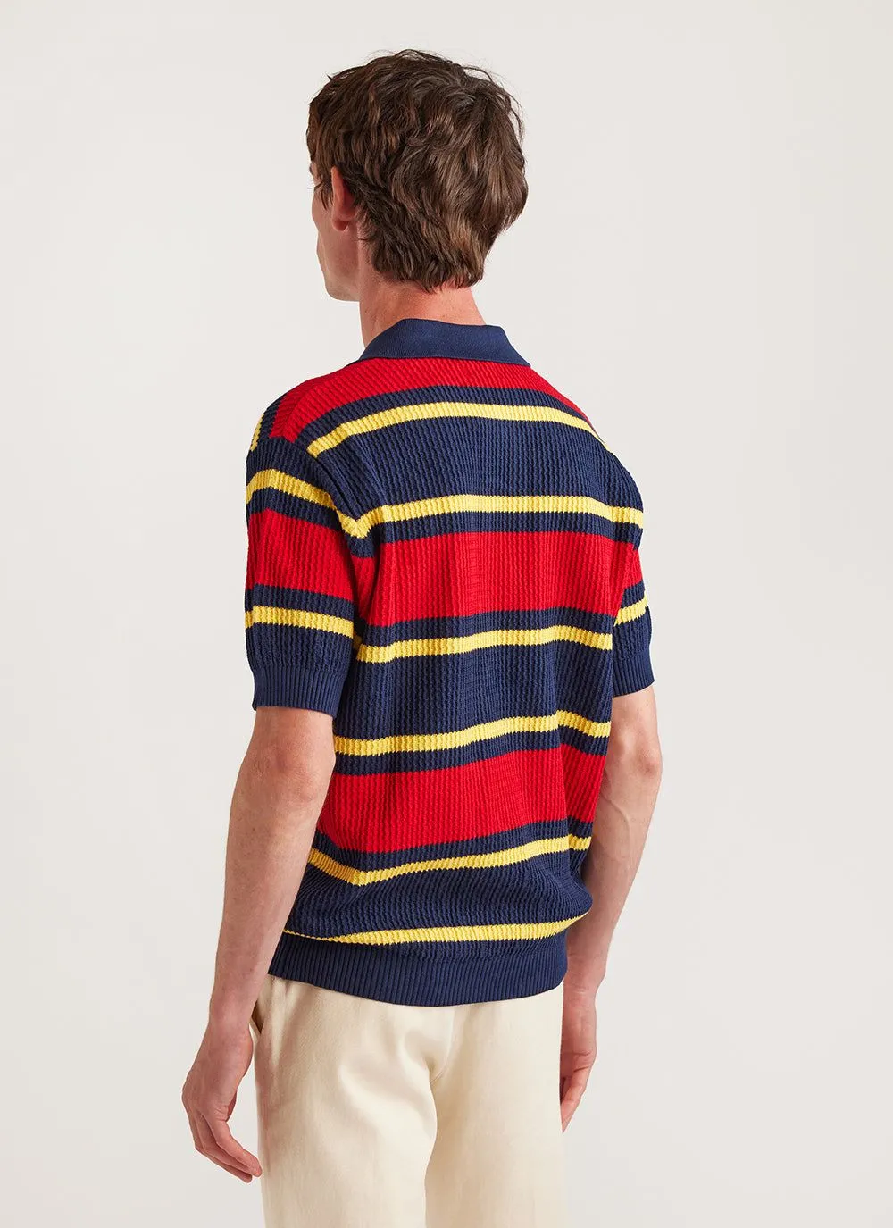 Training Polo | Umbro x Percival | Navy Multi Stripe sold by Percival product image thumbnail 5