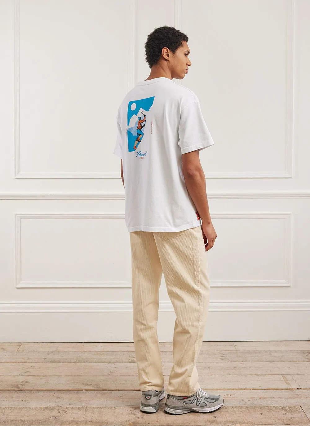 Climber Safety Matches Oversized T Shirt | Embroidered Organic Cotton | White sold by Percival product image thumbnail 5