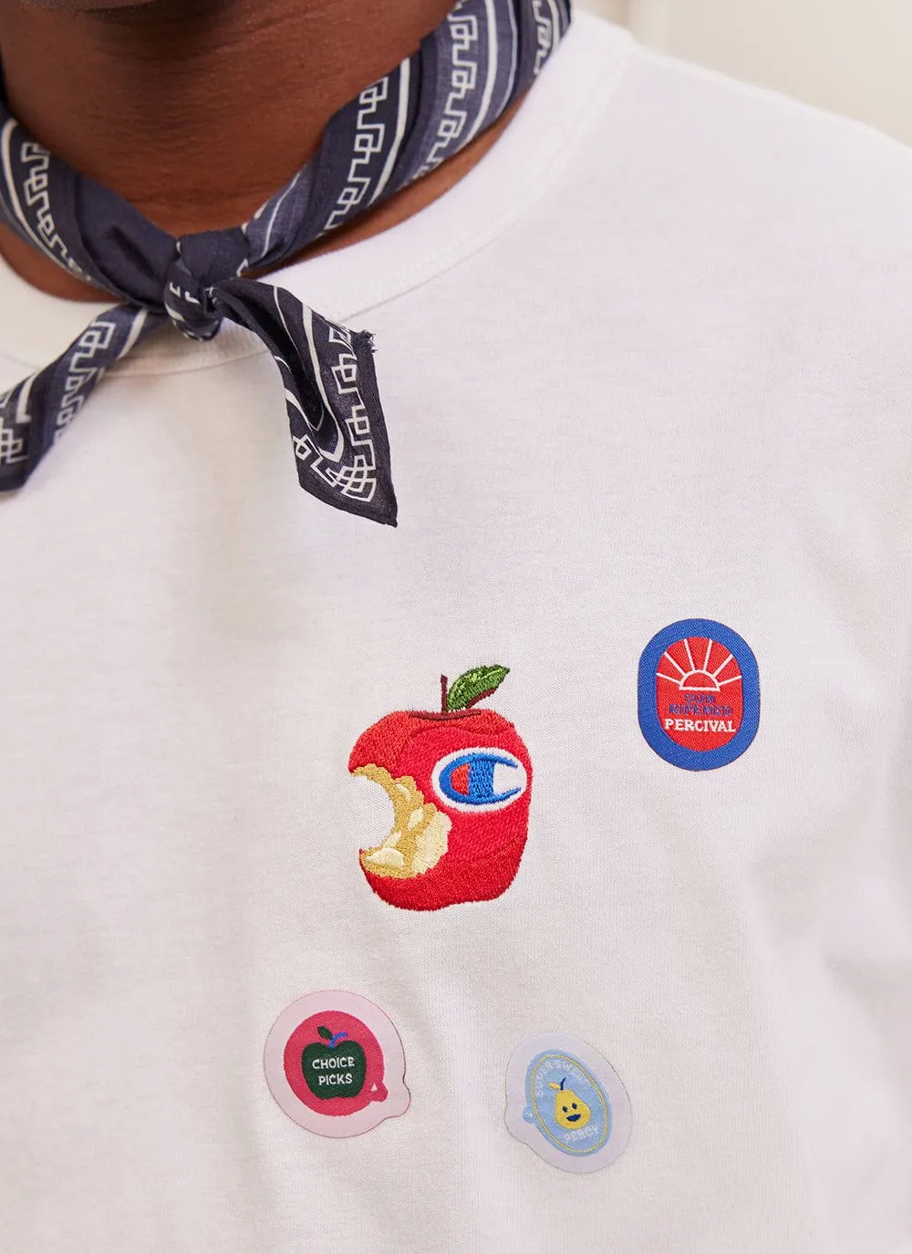 Perci-Post Stamps T Shirt | Champion and Percival | Ecru sold by Percival product image thumbnail 4