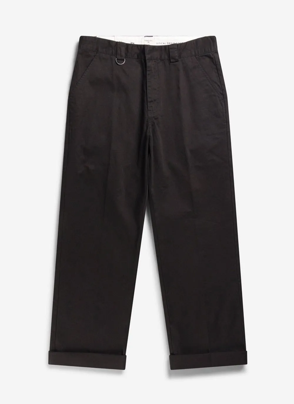 Stay Press Trousers | Cotton Twill Canvas | Black sold by Percival product image thumbnail 4