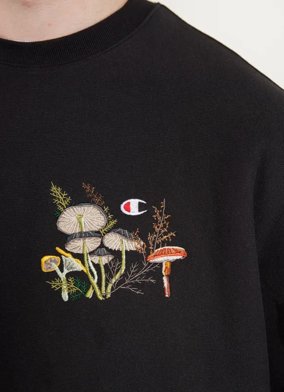 Fungus Pals Sweatshirt | Champion and Percival | Black sold by Percival