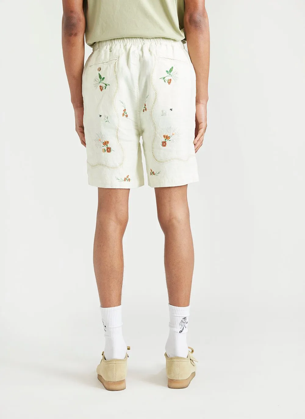 Kowloon Linen Shorts | White sold by Percival product image thumbnail 5