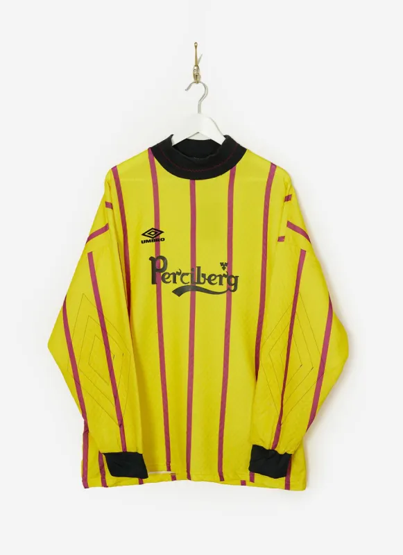 90s Umbro Shirt #29 | Percival x Classic Football Shirts | Yellow sold by Percival
