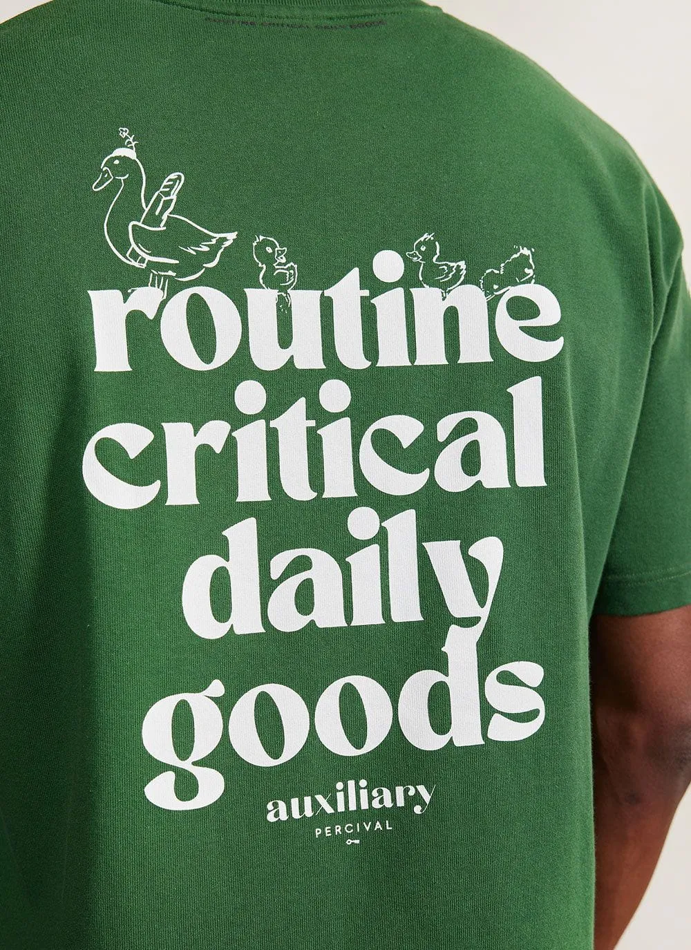 Canard Oversized Auxiliary T Shirt | Organic Cotton | Forest sold by Percival product image thumbnail 2