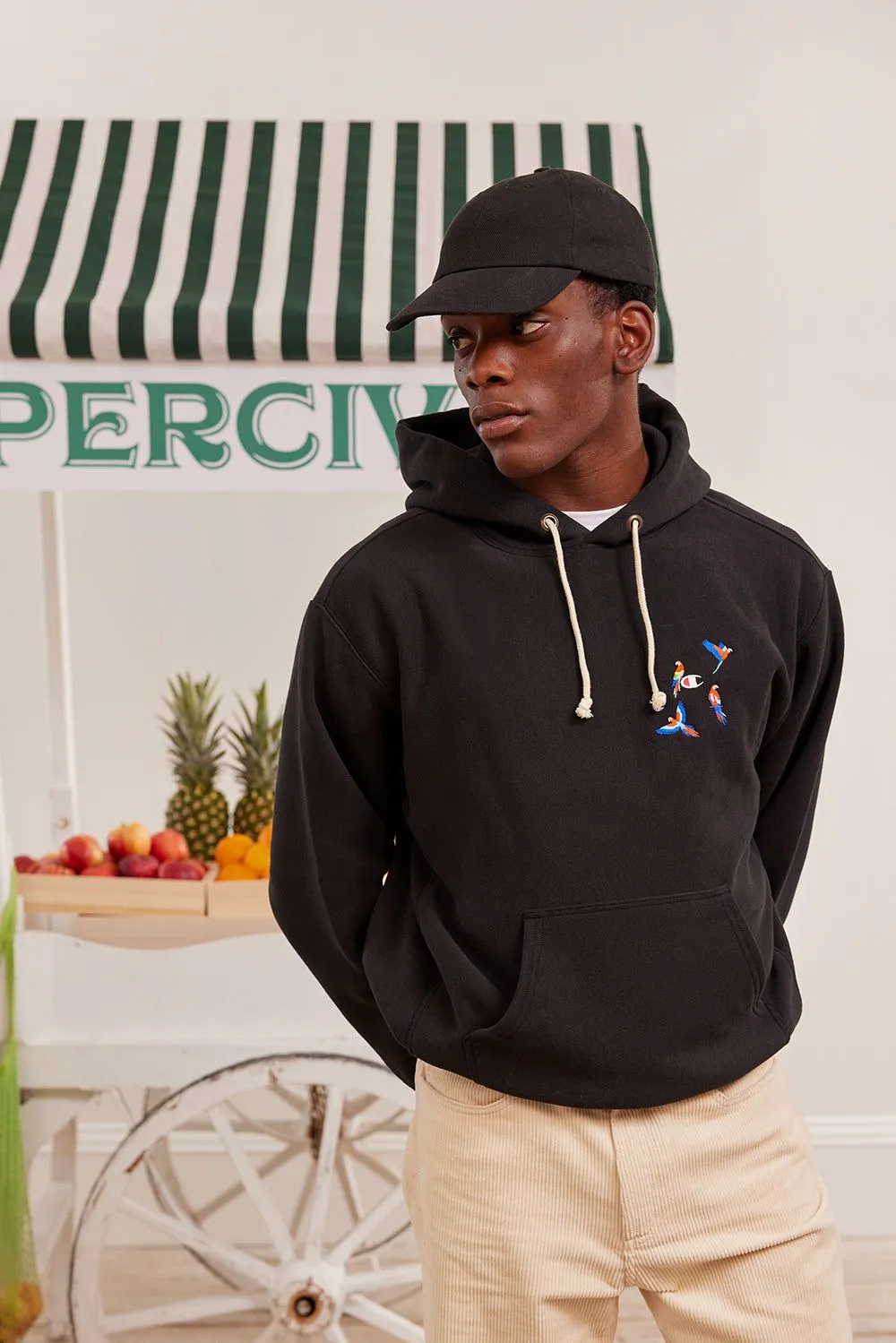 The Menagerie Hoodie | Champion and Percival | Black sold by Percival product image thumbnail 3