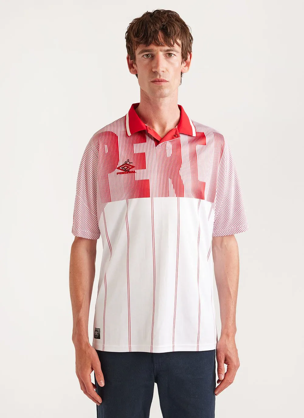 Retro Football Shirt | Umbro x Percival | Red sold by Percival