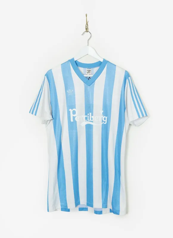 90s Adidas Shirt #27 | Percival x Classic Football Shirts | White with Blue sold by Percival