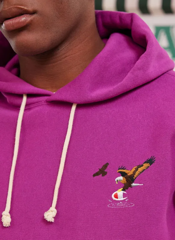 Swooping Eagle Hoodie | Champion and Percival | Magenta sold by Percival