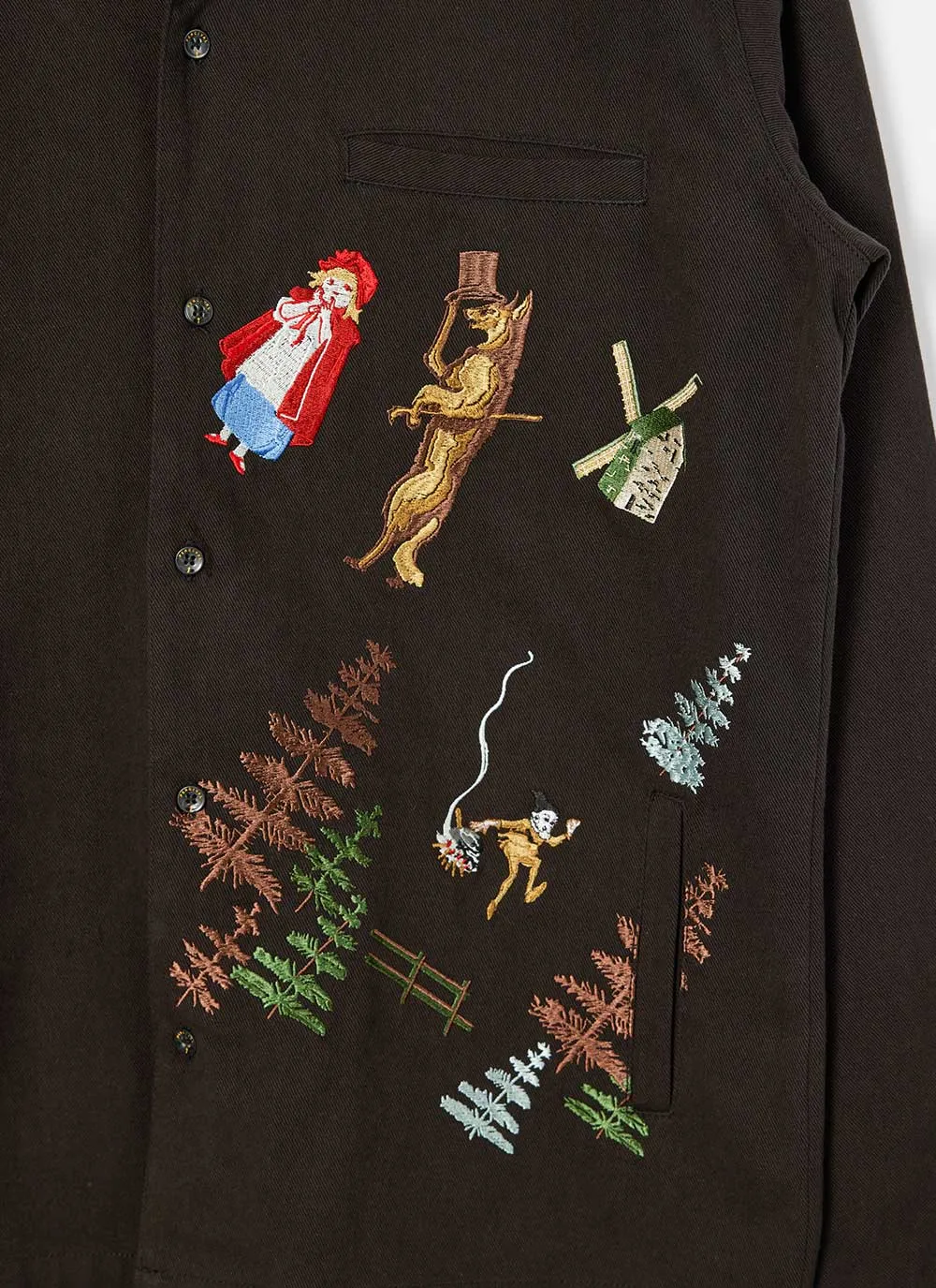 Perci & The Wolf Overshirt | Black sold by Percival product image thumbnail 2