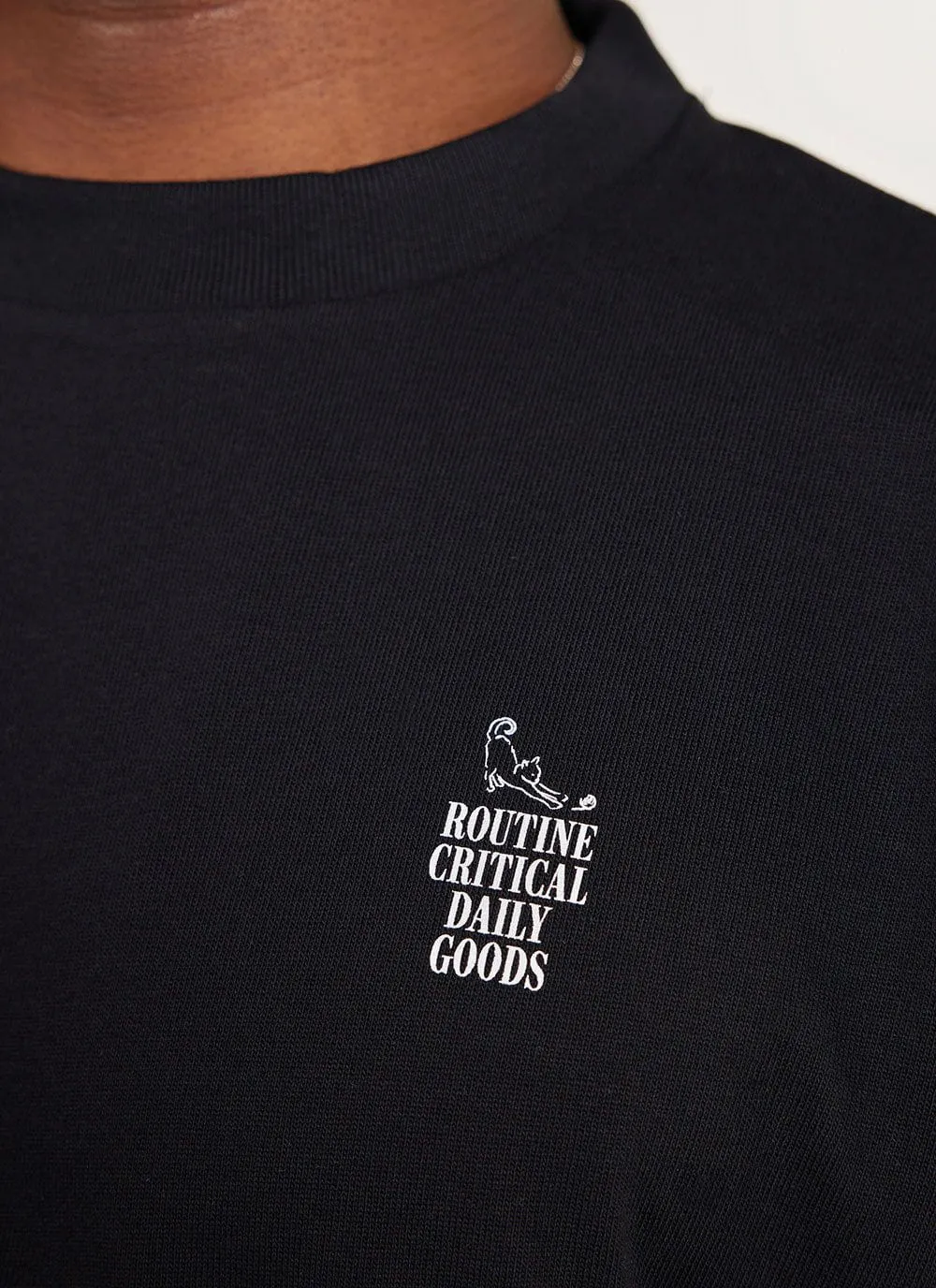 Sunday Oversized Auxiliary T Shirt | Organic Cotton | Black sold by Percival product image thumbnail 2