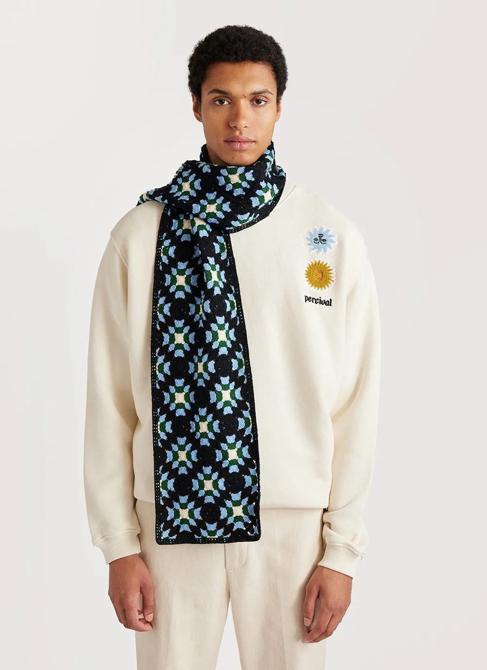 Crochet Scarf | Black sold by Percival product image thumbnail 2