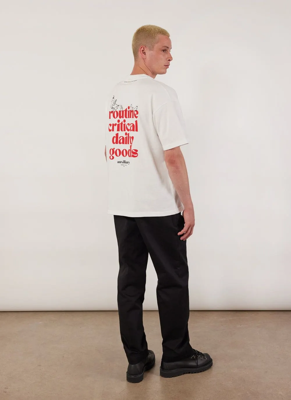 Canard Oversized Auxiliary T Shirt | Organic Cotton | White sold by Percival product image thumbnail 2