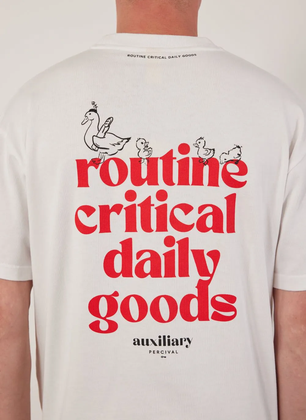 Canard Oversized Auxiliary T Shirt | Organic Cotton | White sold by Percival product image thumbnail 4