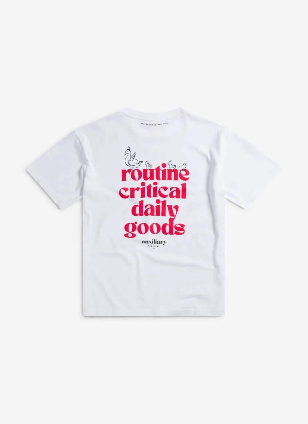 Canard Oversized Auxiliary T Shirt | Organic Cotton | White sold by Percival product image thumbnail 5