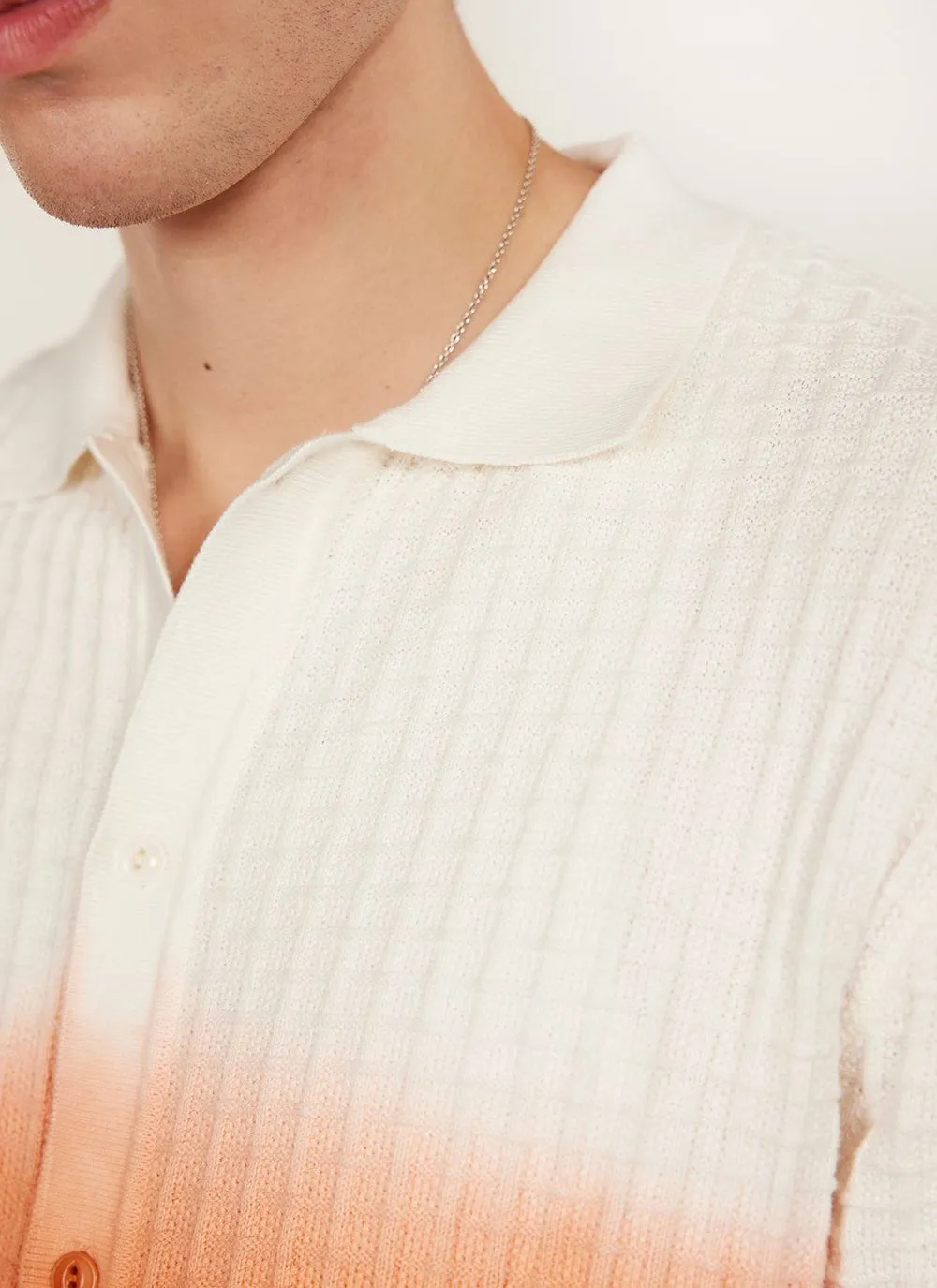 Dip Dab Knitted Shirt | Organic Cotton | Orange sold by Percival product image thumbnail 2