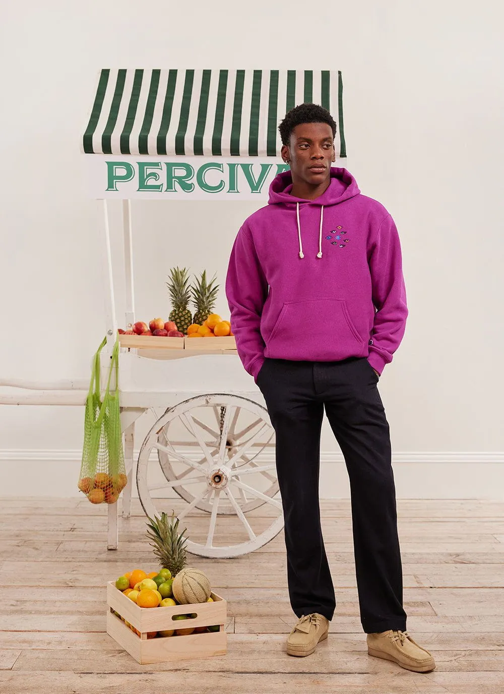 Watchful Eyes Hoodie | Champion and Percival | Magenta sold by Percival product image thumbnail 3