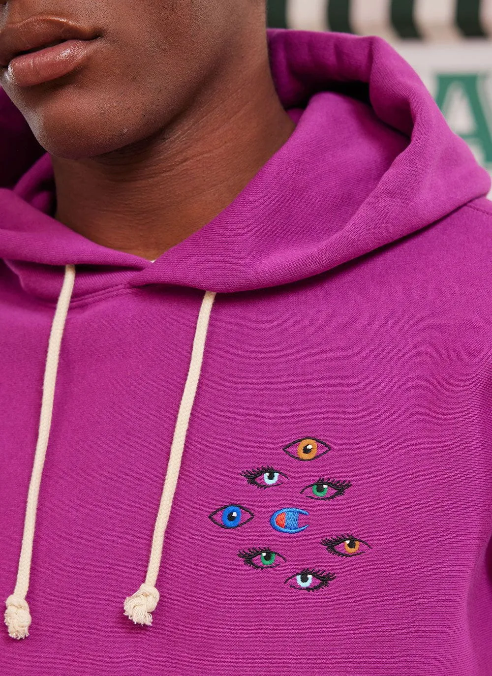Watchful Eyes Hoodie | Champion and Percival | Magenta sold by Percival