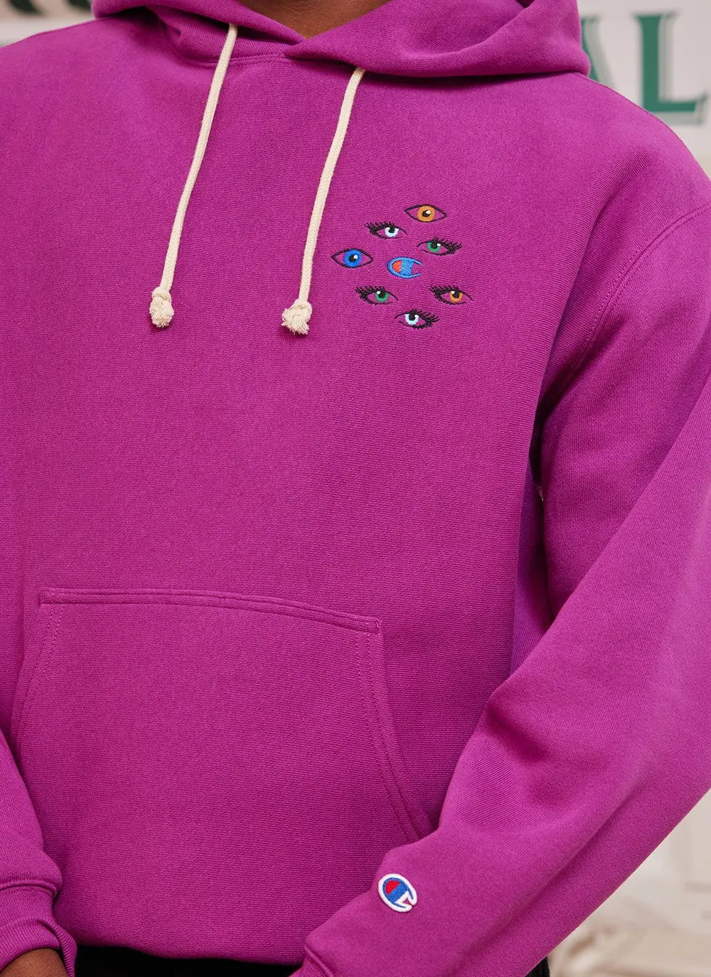 Watchful Eyes Hoodie | Champion and Percival | Magenta sold by Percival product image thumbnail 4