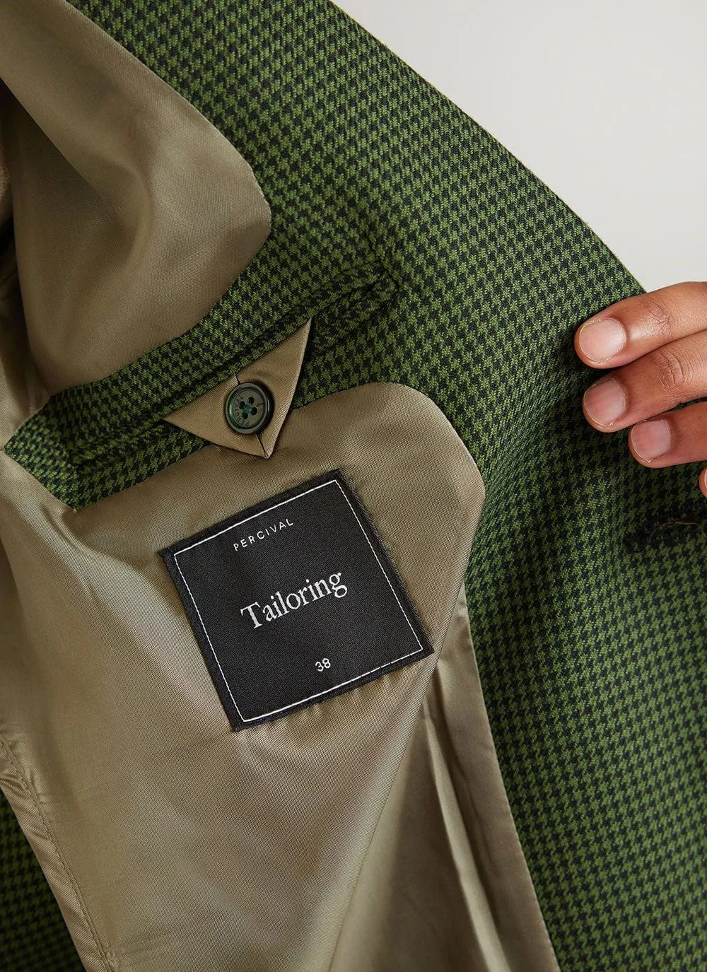 Houndstooth Tailored Blazer | Forest sold by Percival product image thumbnail 5