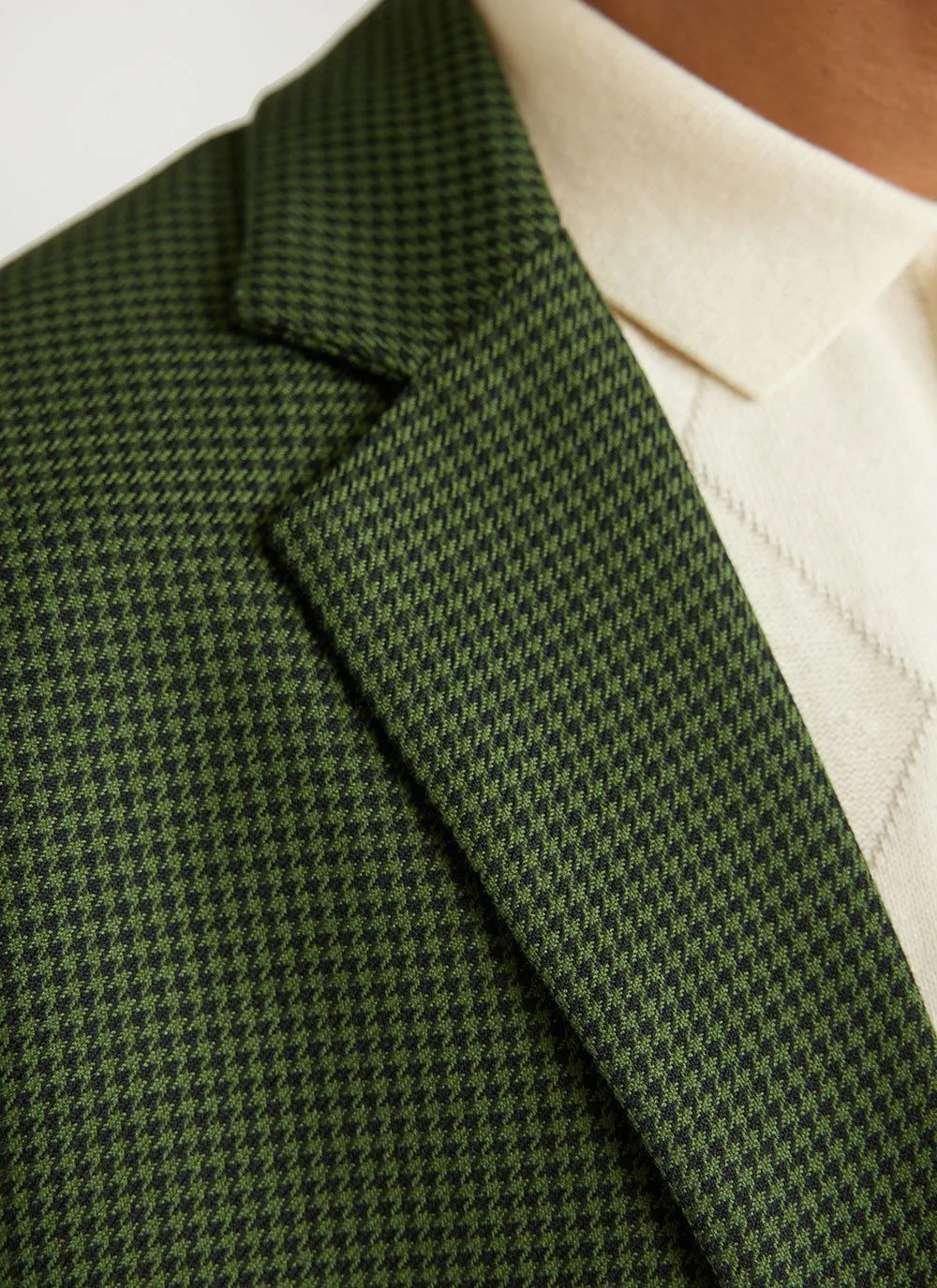 Houndstooth Tailored Blazer | Forest sold by Percival product image thumbnail 3