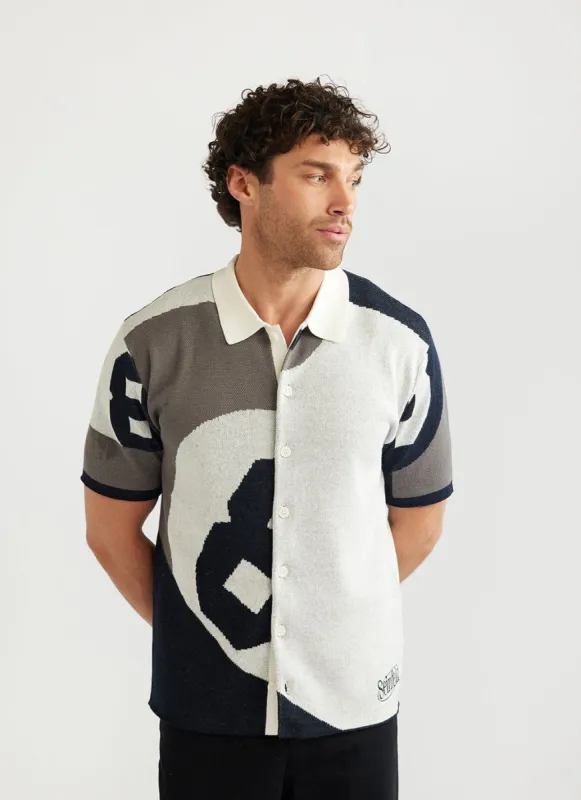 The Puddy Knitted Shirt | Seinfeld x Percival | Cream with Black sold by Percival