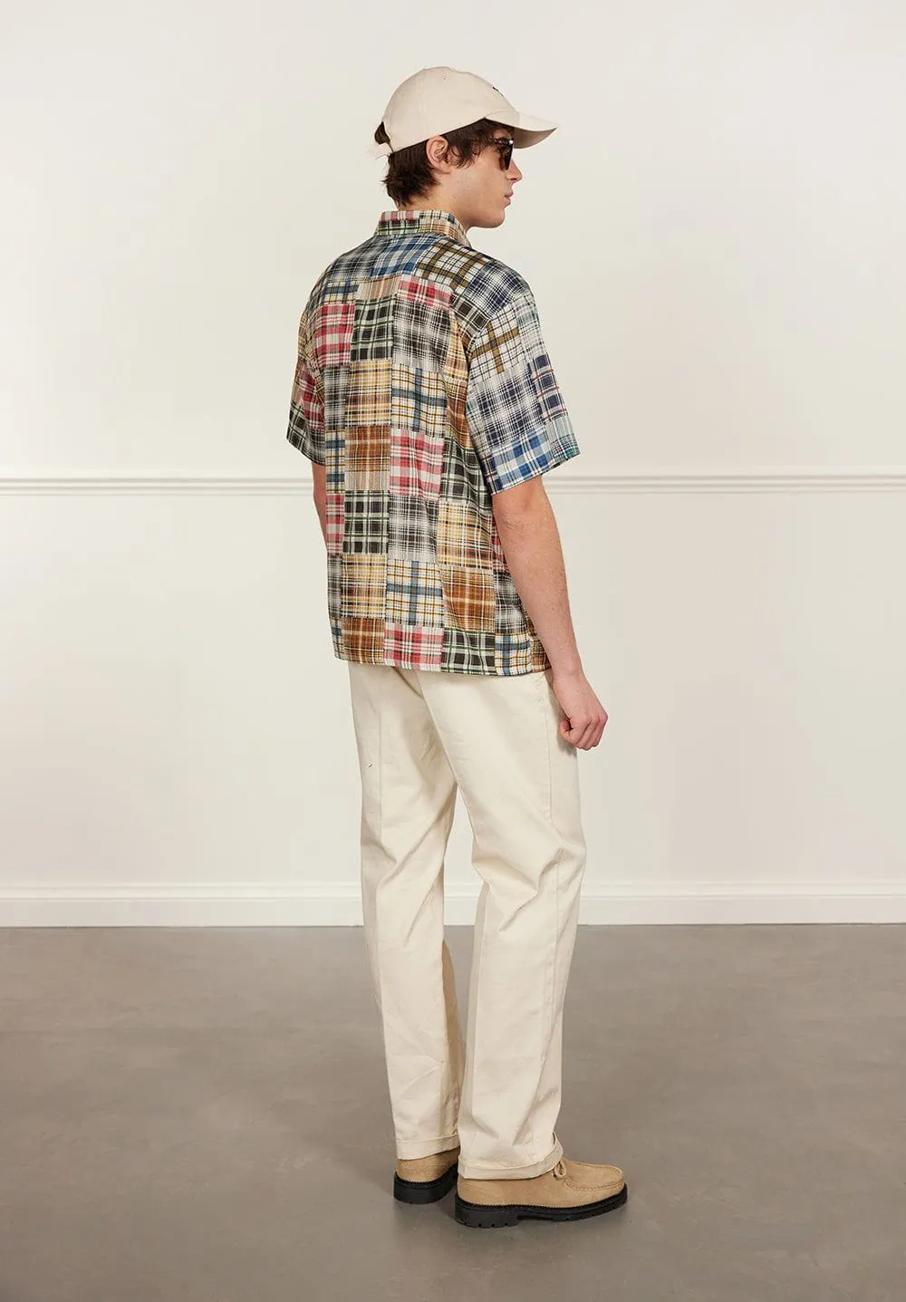 Boxy Clerk Shirt | Zinger Patchwork | Multi sold by Percival product image thumbnail 4