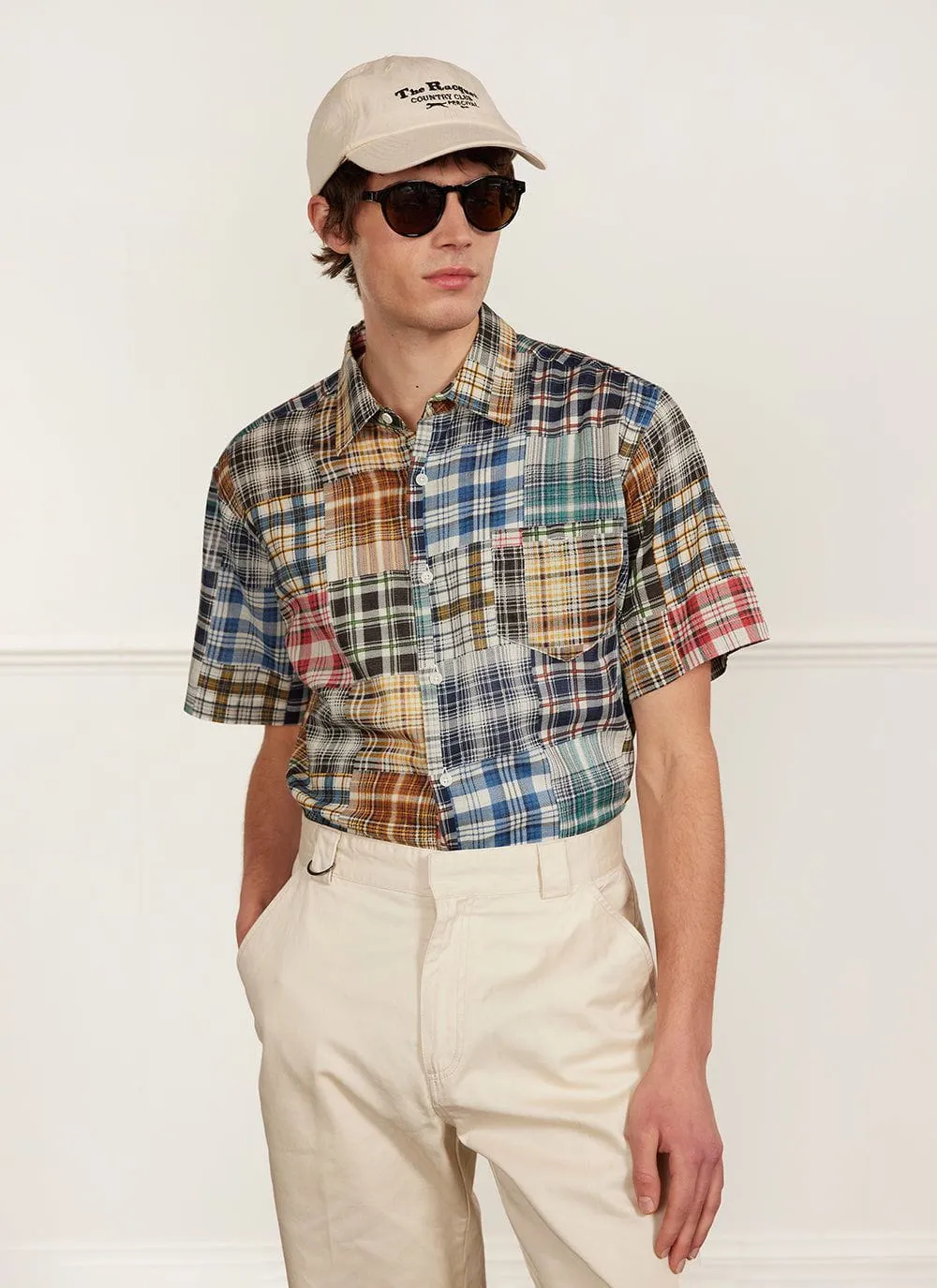 Boxy Clerk Shirt | Zinger Patchwork | Multi sold by Percival product image thumbnail 5