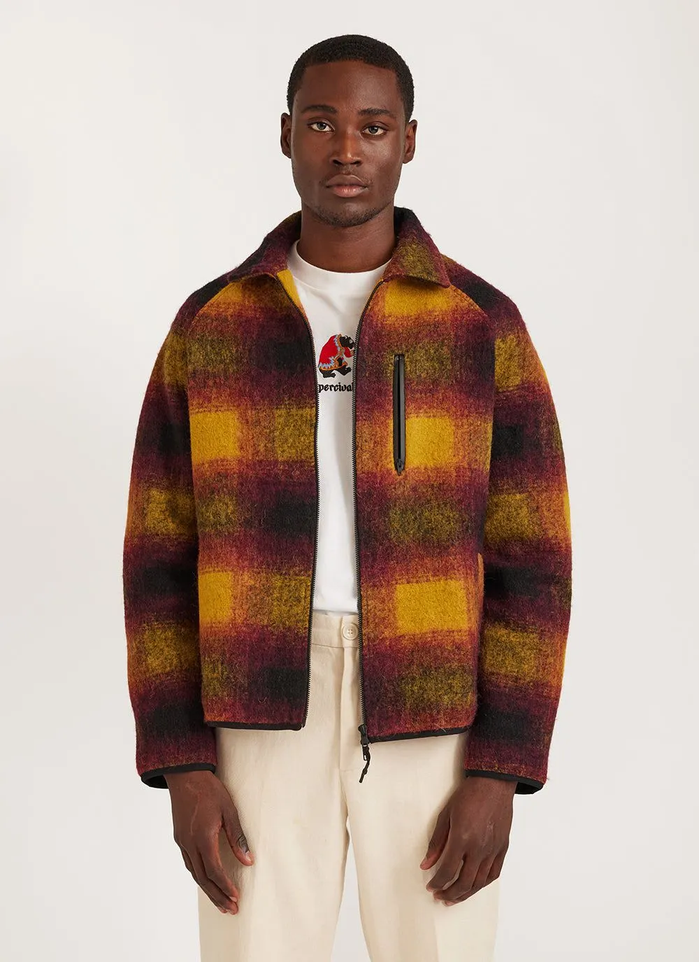 ジャケット・アウター openclose tartan check raglan coat OPEN-WEAVE CHECK LONG TRENCH COAT – S.R. STUDIO. LA. CA.