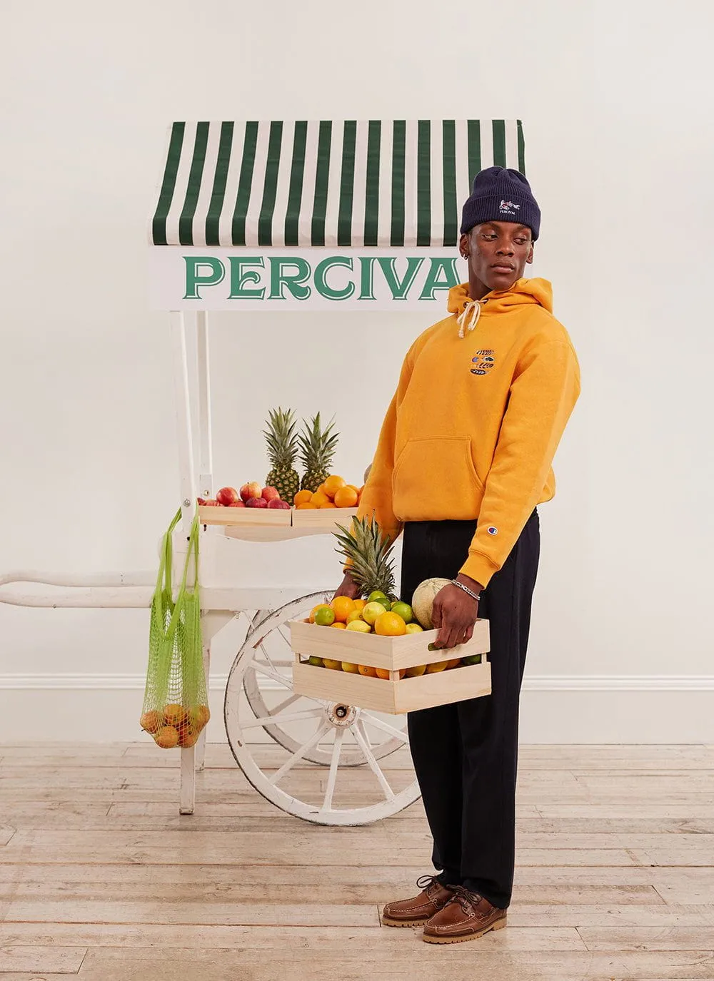 Feathers Hoodie | Champion and Percival | Ochre sold by Percival product image thumbnail 4