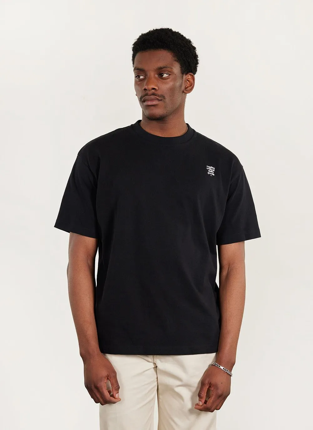 Bark and Stroll Oversized Auxiliary T Shirt | Organic Cotton | Black sold by Percival product image thumbnail 2