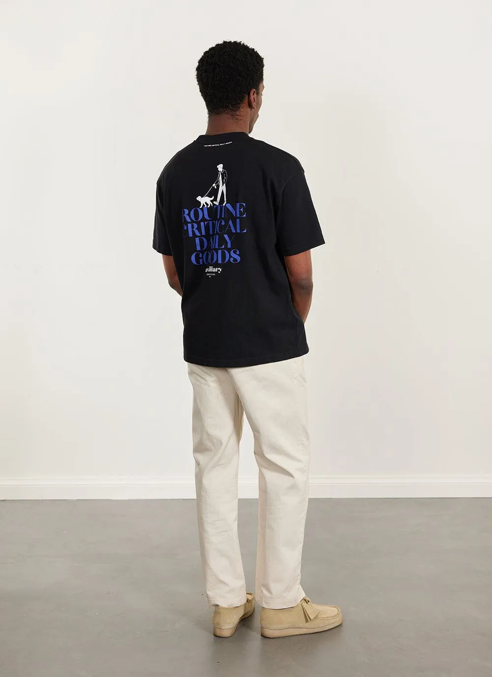 Bark and Stroll Oversized Auxiliary T Shirt | Organic Cotton | Black sold by Percival product image thumbnail 4