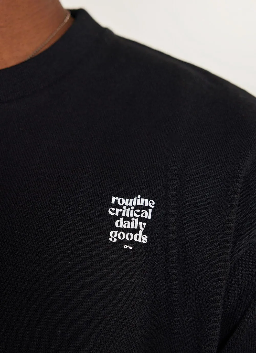 Bark and Stroll Oversized Auxiliary T Shirt | Organic Cotton | Black sold by Percival product image thumbnail 5