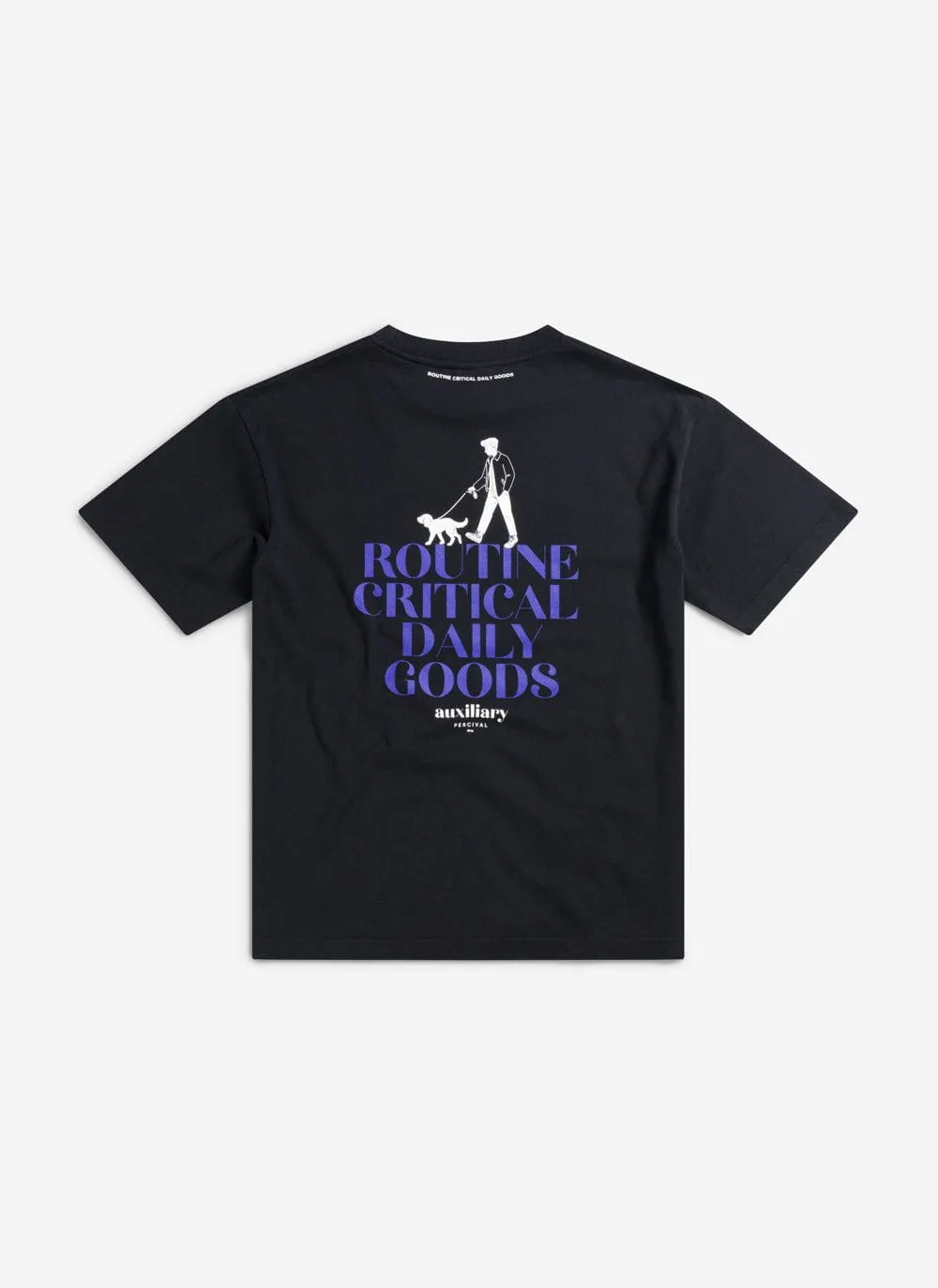 Bark and Stroll Oversized Auxiliary T Shirt | Organic Cotton | Black sold by Percival