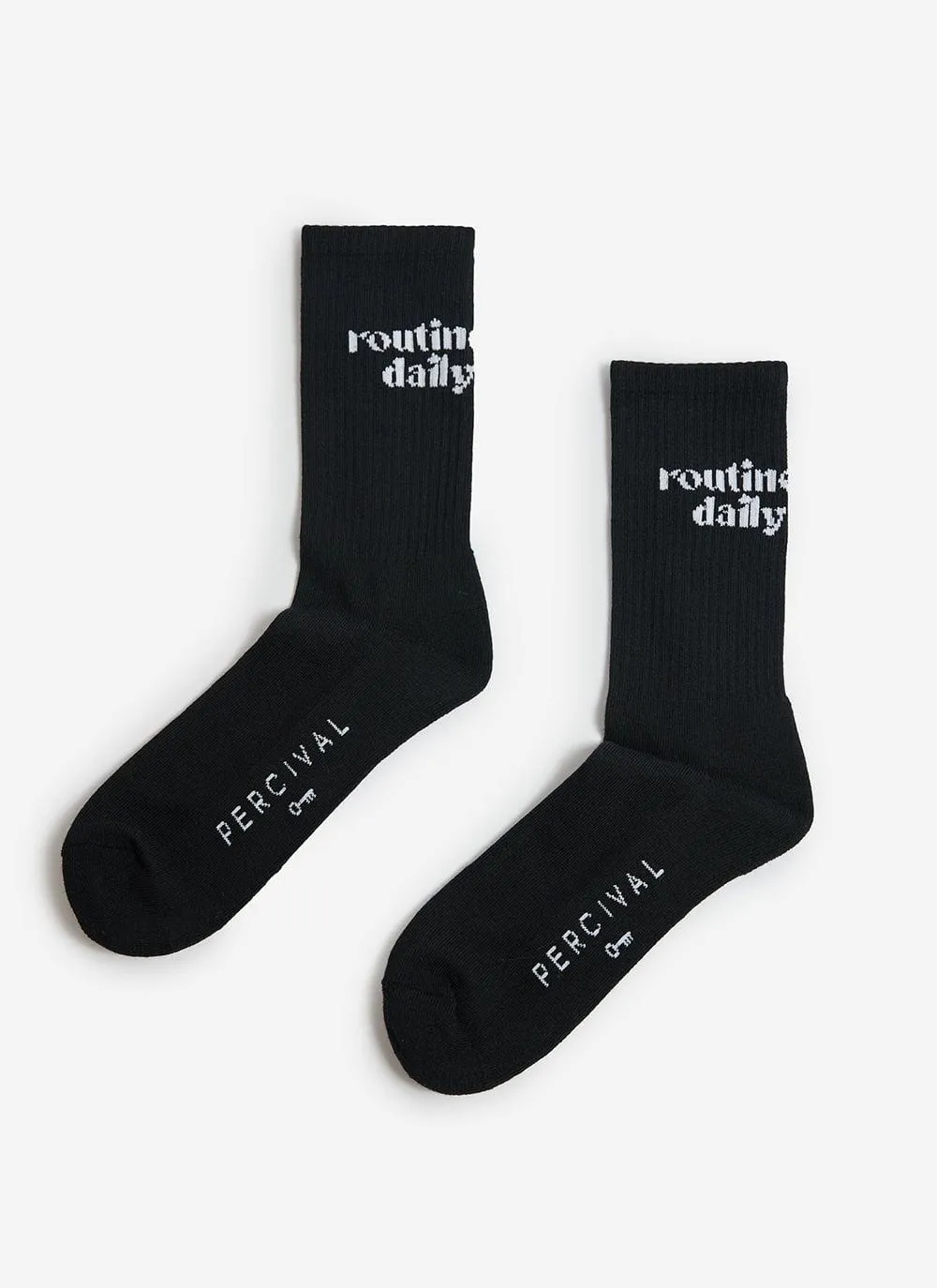 Auxiliary Socks 01 | Cotton | Black sold by Percival
