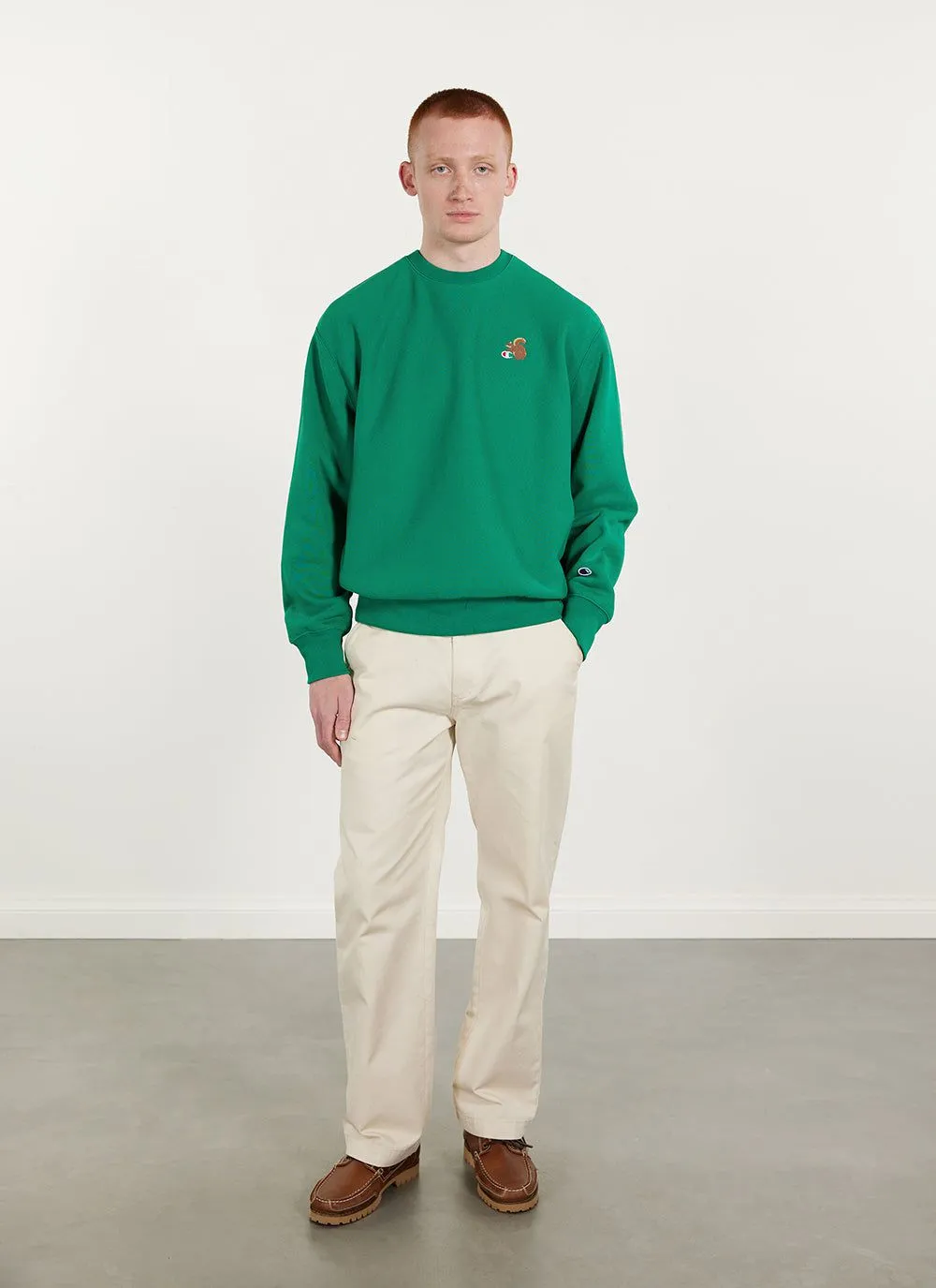 Squirrel Sweatshirt | Champion and Percival | Green sold by Percival product image thumbnail 3