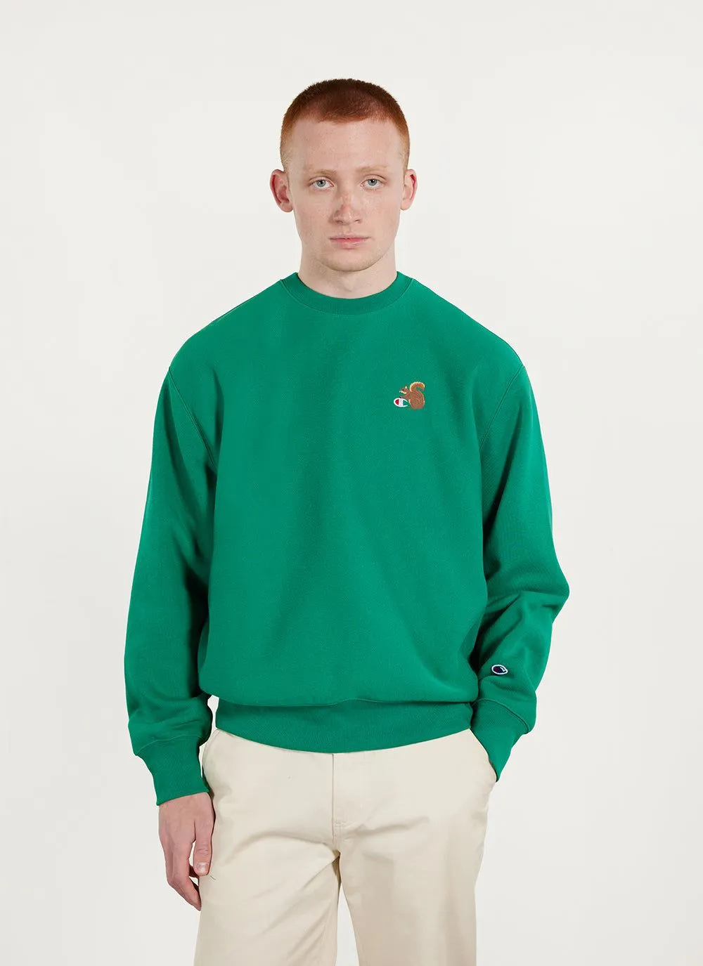 Squirrel Sweatshirt | Champion and Percival | Green sold by Percival product image thumbnail 2