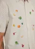 Tuck Shop Tapestry Boxy Clerk Shirt | Cotton | Ecru sold by Percival