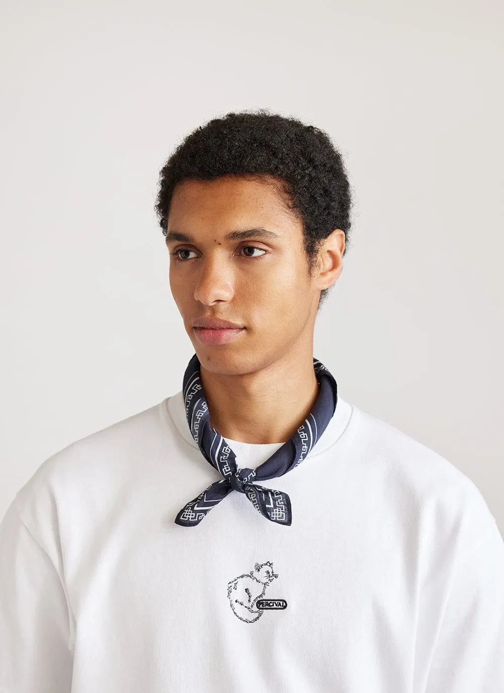 Koi Cotton Neckerchief | Navy sold by Percival product image thumbnail 2